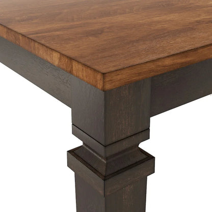 Table de salle à manger extensible Vikos en bois massif 64-82
