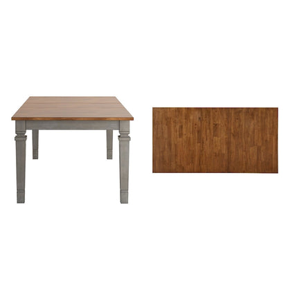 Table de salle à manger extensible Vikos en bois massif 64-82