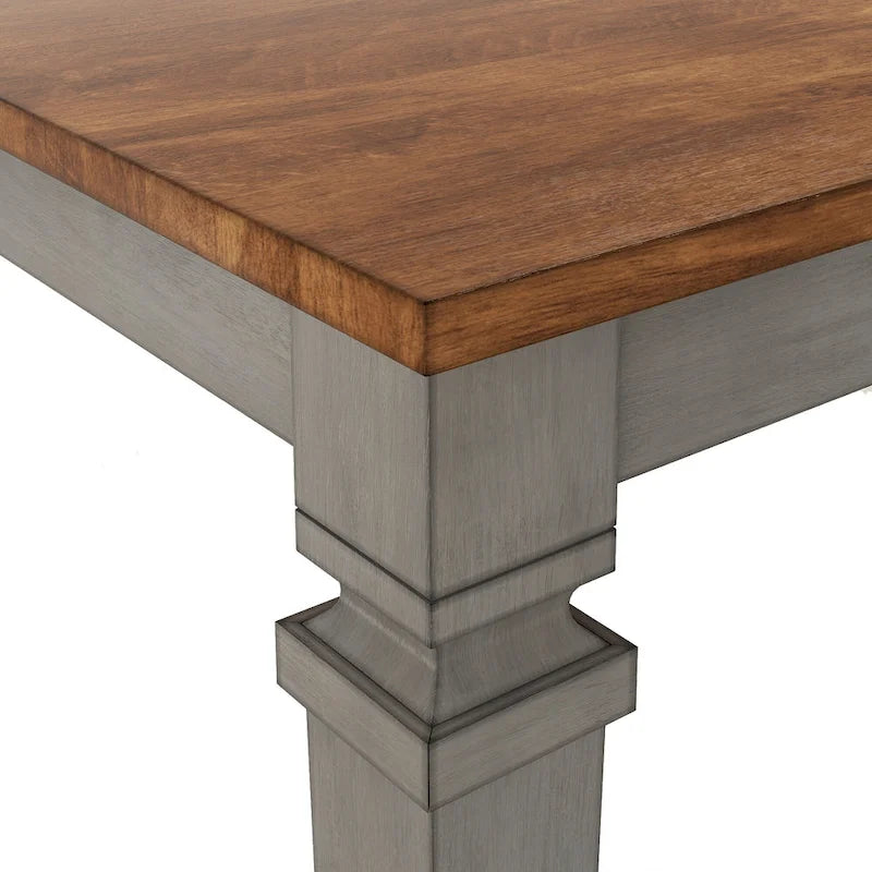 Table de salle à manger extensible Vikos en bois massif 64-82