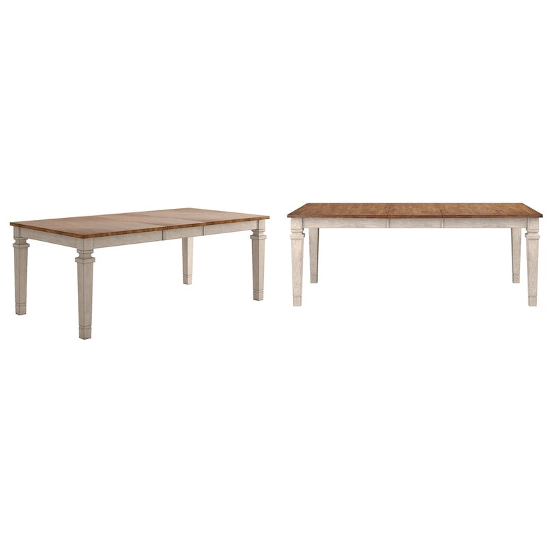 Table de salle à manger extensible Vikos en bois massif 64-82