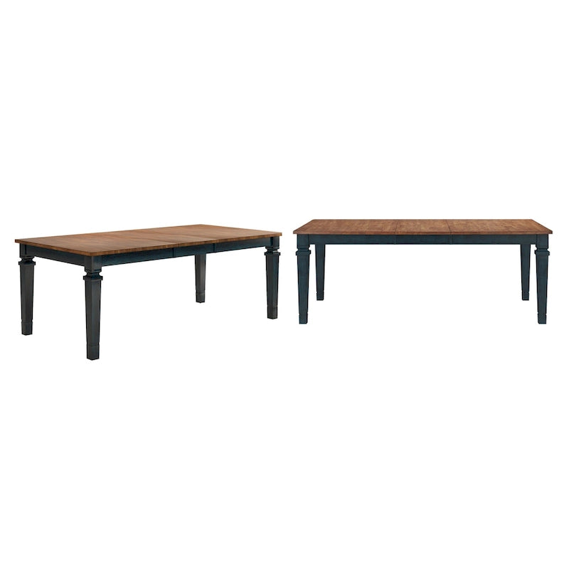 Table de salle à manger extensible Vikos en bois massif 64-82