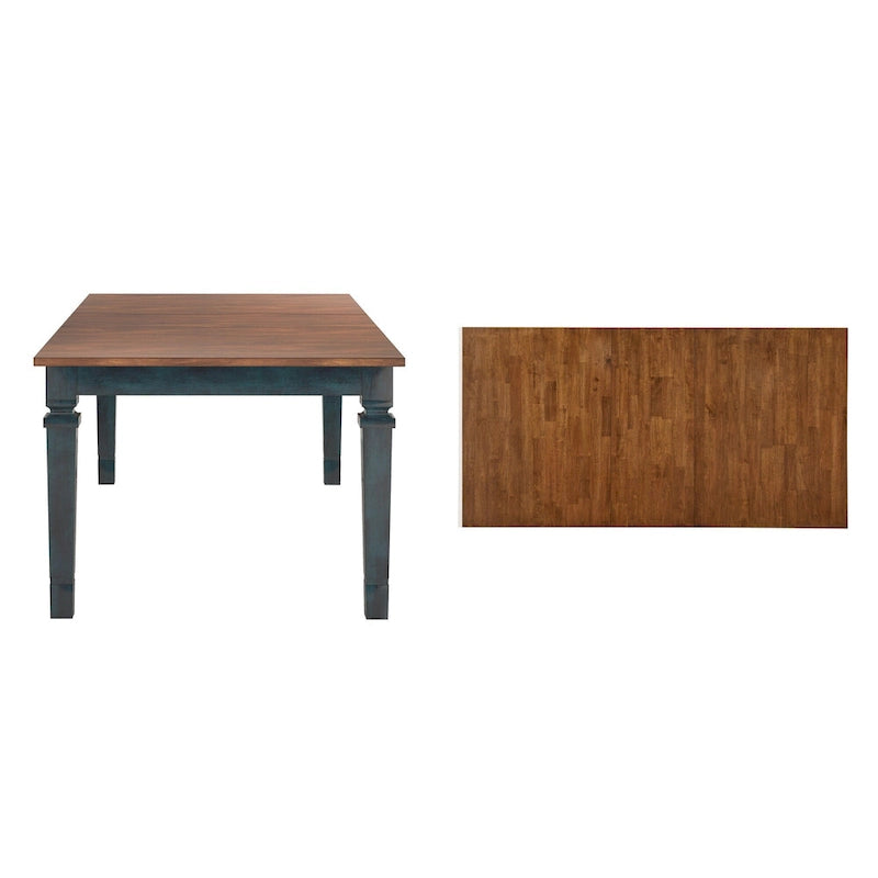 Table de salle à manger extensible Vikos en bois massif 64-82