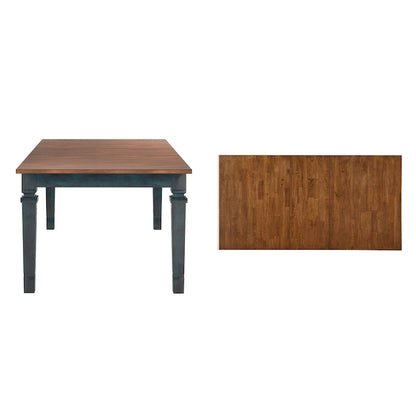 Table de salle à manger extensible Vikos en bois massif 64-82