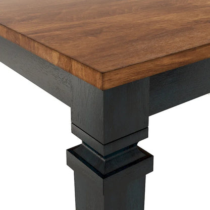 Table de salle à manger extensible Vikos en bois massif 64-82