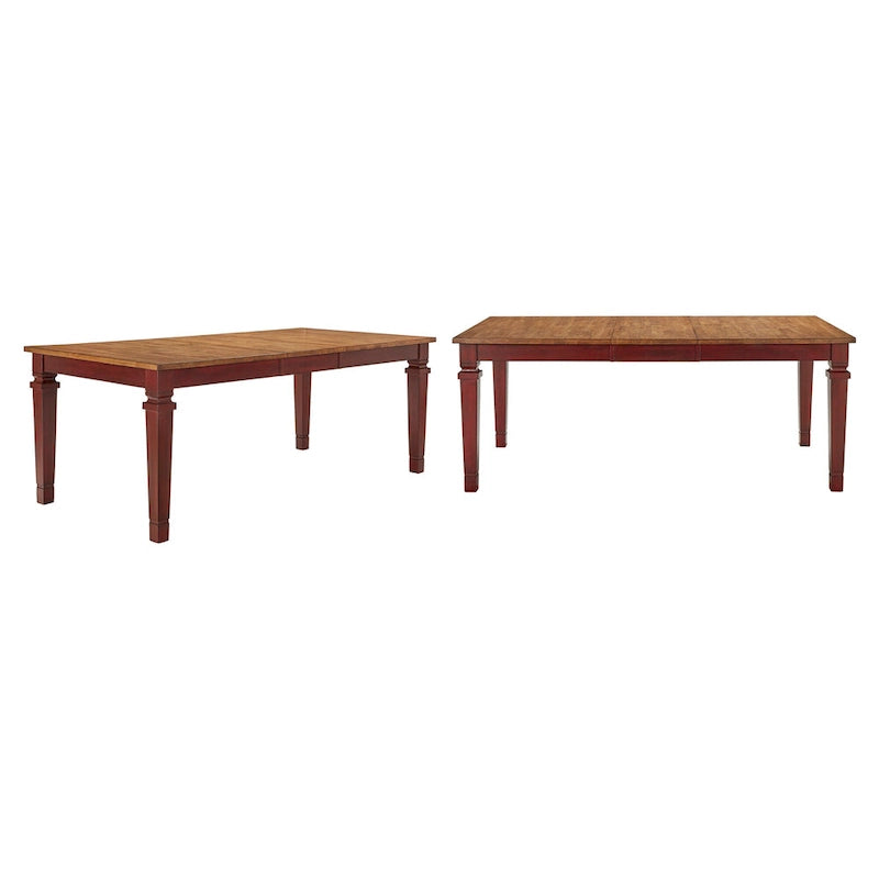 Table de salle à manger extensible Vikos en bois massif 64-82