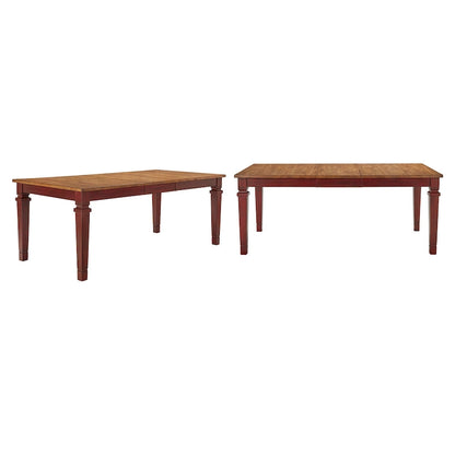 Table de salle à manger extensible Vikos en bois massif 64-82