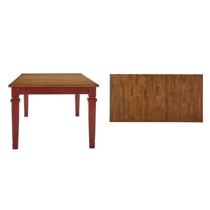Table de salle à manger extensible Vikos en bois massif 64-82