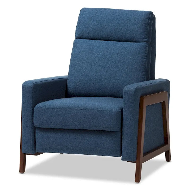 Fauteuil inclinable en tissu style années 50 par Baxton Studio