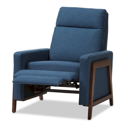 Fauteuil inclinable en tissu style années 50 par Baxton Studio