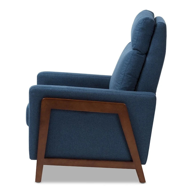 Fauteuil inclinable en tissu style années 50 par Baxton Studio