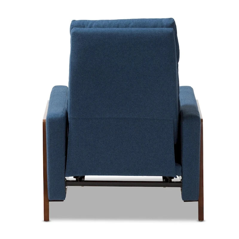 Fauteuil inclinable en tissu style années 50 par Baxton Studio