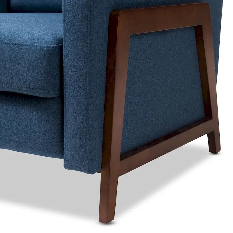 Fauteuil inclinable en tissu style années 50 par Baxton Studio