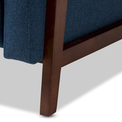 Fauteuil inclinable en tissu style années 50 par Baxton Studio