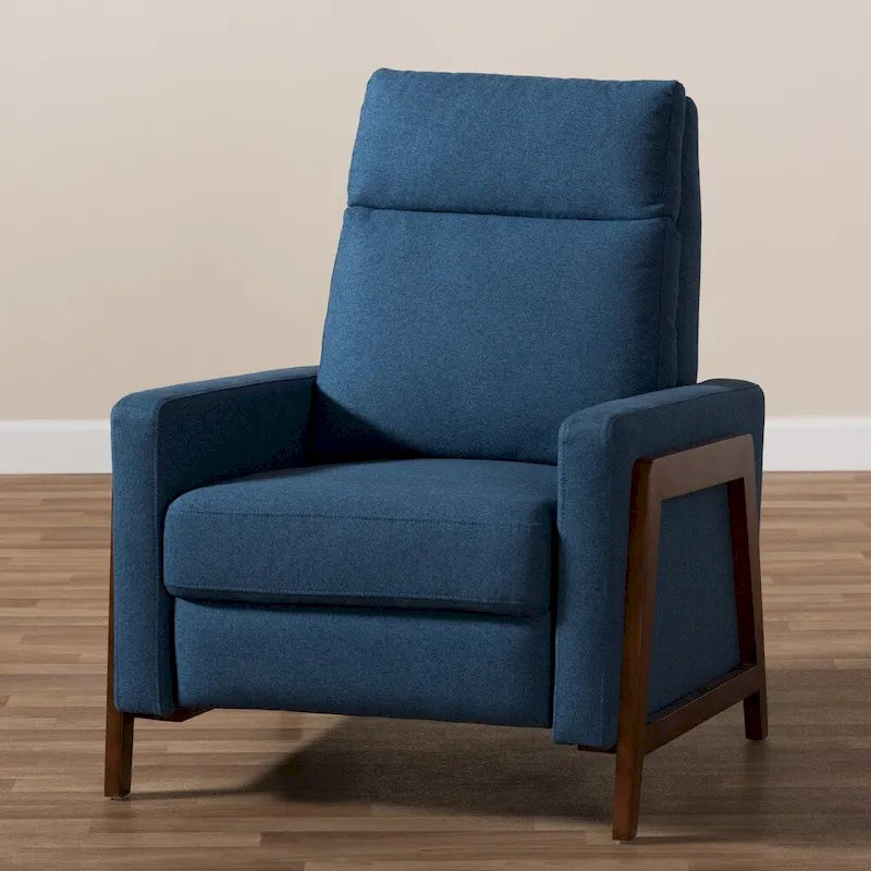 Fauteuil inclinable en tissu style années 50 par Baxton Studio