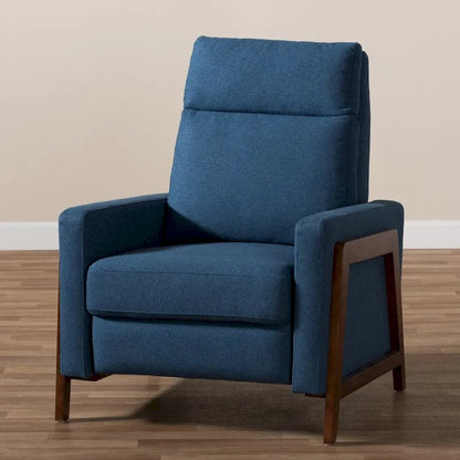 Fauteuil inclinable en tissu style années 50 par Baxton Studio