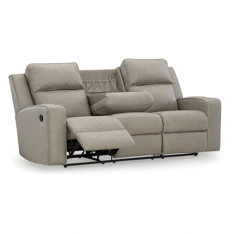 Canapé inclinable Pebble de Signature Design by Ashley Lavenhorne avec table rabattable - 87 cm (L) x 42 cm (P) x 43 cm (H)