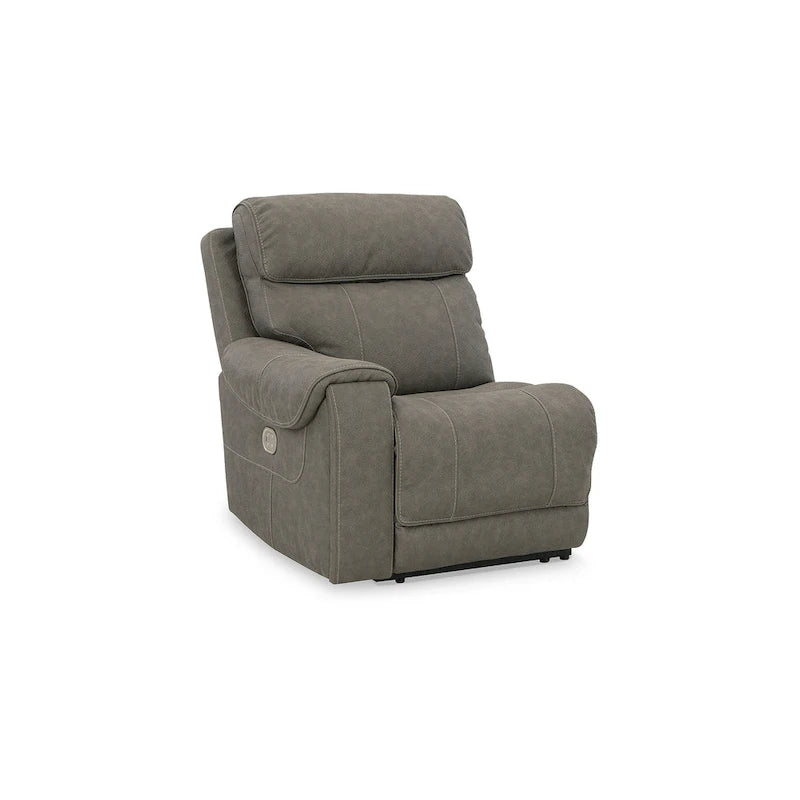 Canapé d'angle inclinable électrique 5 pièces Starbot gris, Signature Design by Ashley - 131 cm (L) x 131 cm (P) x 42 cm (H)