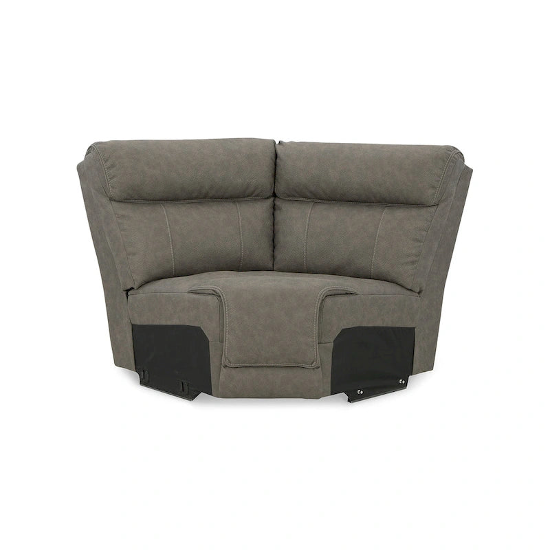 Canapé d'angle inclinable électrique 5 pièces Starbot gris, Signature Design by Ashley - 131 cm (L) x 131 cm (P) x 42 cm (H)