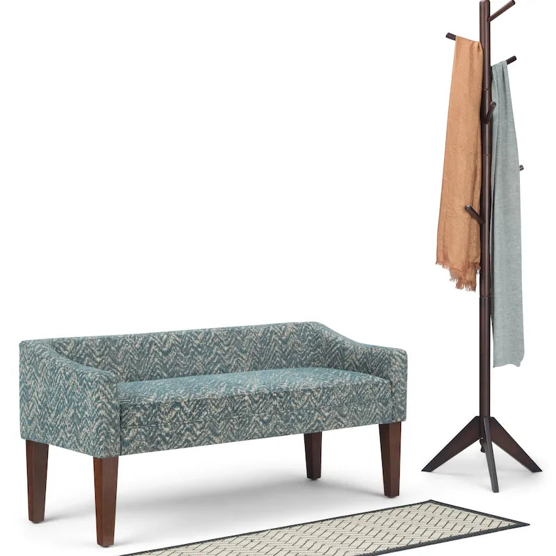 Banc rembourré contemporain WYNDENHALL Layla de 127 cm de large - 127 x 56 x 60 cm