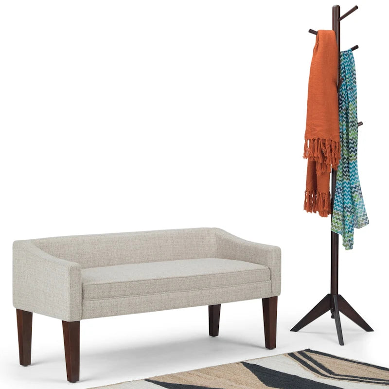 Banc rembourré contemporain WYNDENHALL Layla de 127 cm de large - 127 x 56 x 60 cm