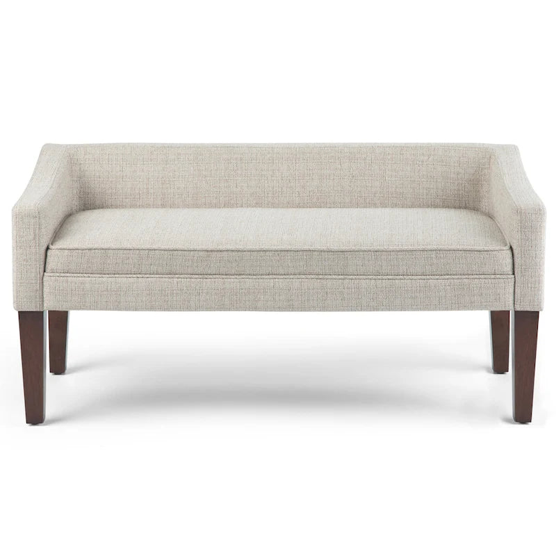 Banc rembourré contemporain WYNDENHALL Layla de 127 cm de large - 127 x 56 x 60 cm