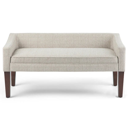 Banc rembourré contemporain WYNDENHALL Layla de 127 cm de large - 127 x 56 x 60 cm