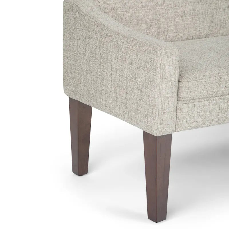 Banc rembourré contemporain WYNDENHALL Layla de 127 cm de large - 127 x 56 x 60 cm