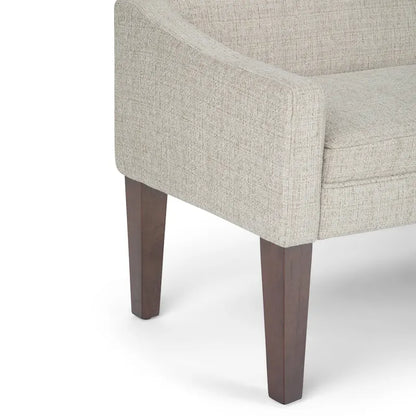 Banc rembourré contemporain WYNDENHALL Layla de 127 cm de large - 127 x 56 x 60 cm