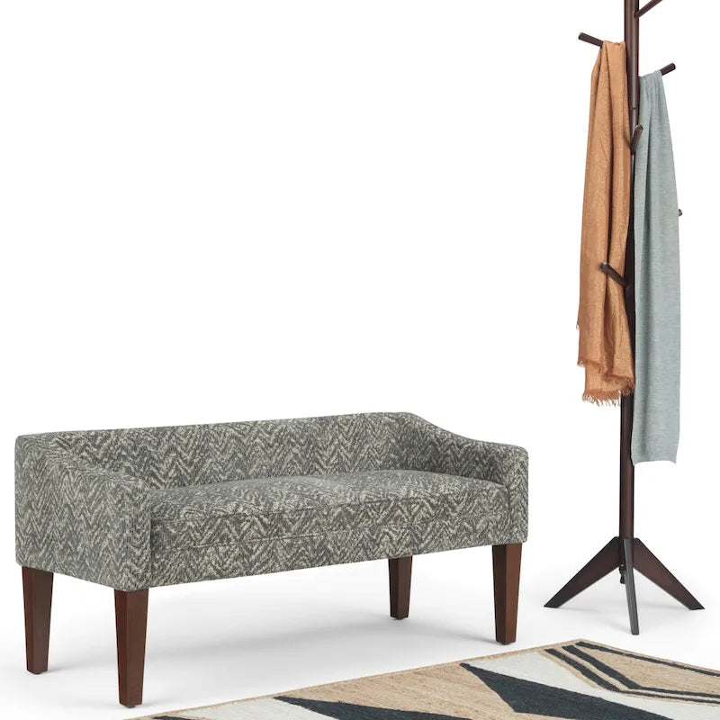 Banc rembourré contemporain WYNDENHALL Layla de 127 cm de large - 127 x 56 x 60 cm