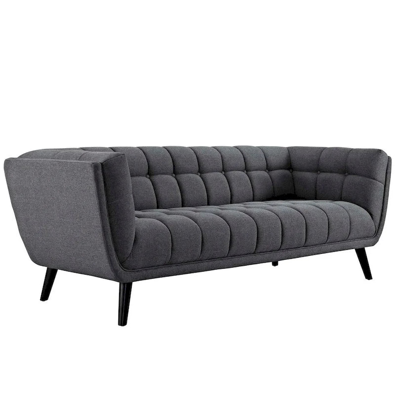 Ensemble canapé et fauteuil 2 pièces en tissu rembourré Bestow