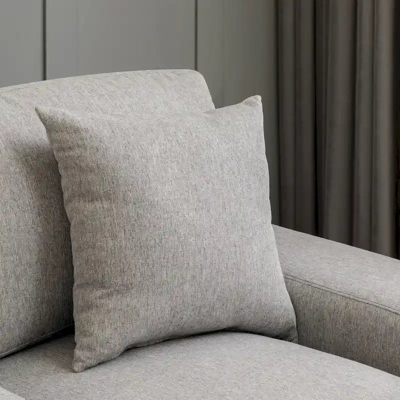 Canapé-lit méridienne surdimensionné de style moderne du milieu du siècle avec coussin