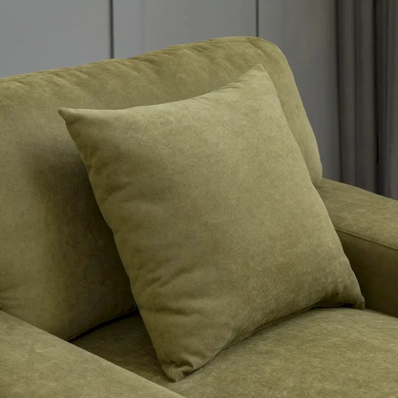Canapé-lit méridienne surdimensionné de style moderne du milieu du siècle avec coussin