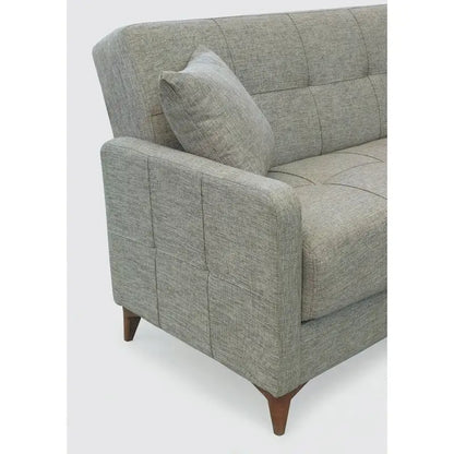 Canapé d'angle convertible en tissu Nazim