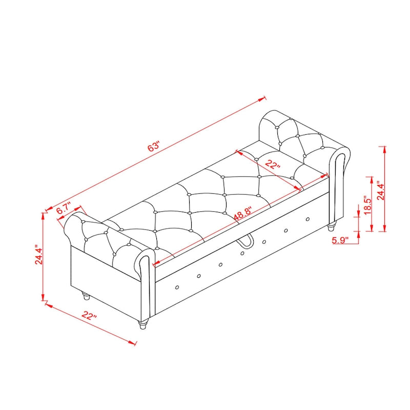 Banc de lit 63