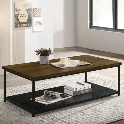Table basse contemporaine Vandy en bois à une étagère de 47 pouces par Furniture of America