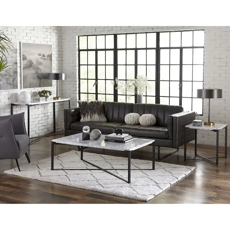 Table d'appoint Saxon en noir mat