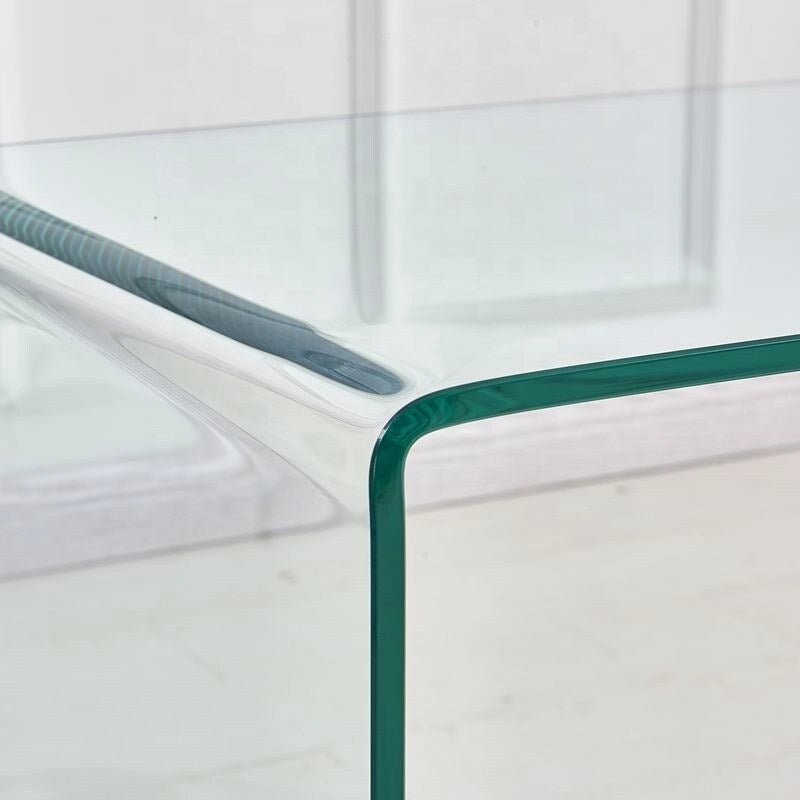 Console en verre, Console en verre trempé transparent