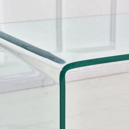 Console en verre, Console en verre trempé transparent