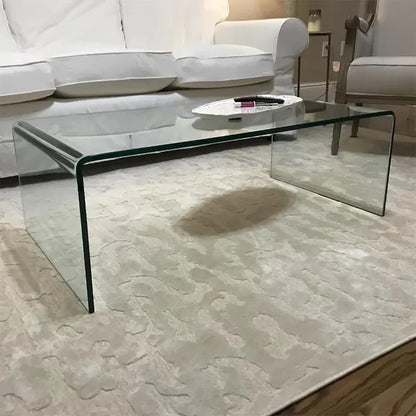 Console en verre, Console en verre trempé transparent