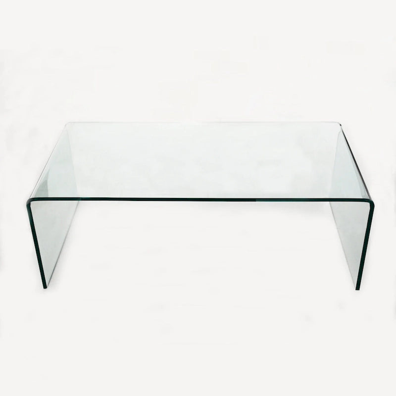 Console en verre, Console en verre trempé transparent