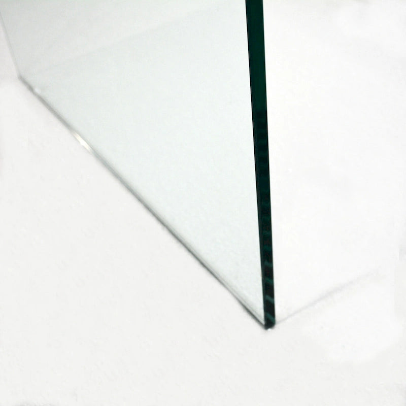 Console en verre, Console en verre trempé transparent