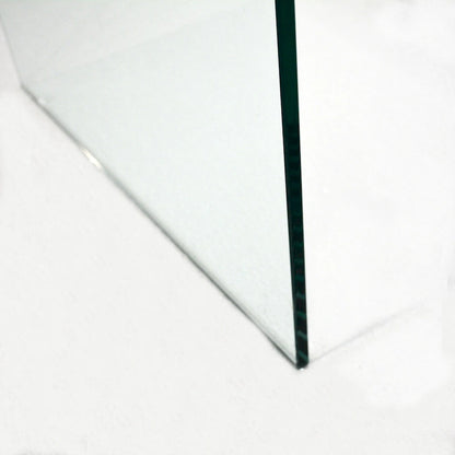 Console en verre, Console en verre trempé transparent