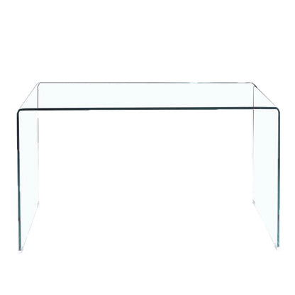 Console en verre, Console en verre trempé transparent