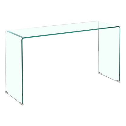 Console en verre, Console en verre trempé transparent