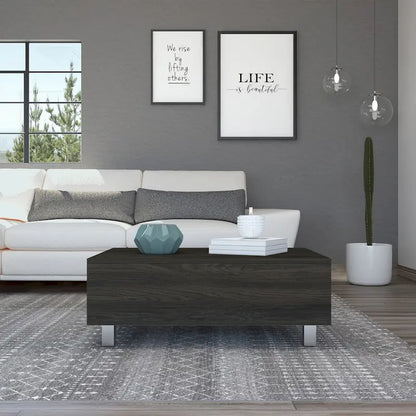 FM Furniture Boston Lift Top Coffee Table with Hidden Storage Compartment