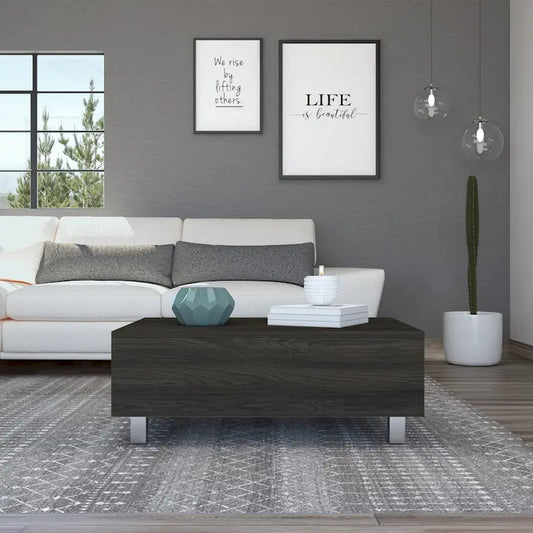 FM Furniture Boston Lift Top Coffee Table with Hidden Storage Compartment