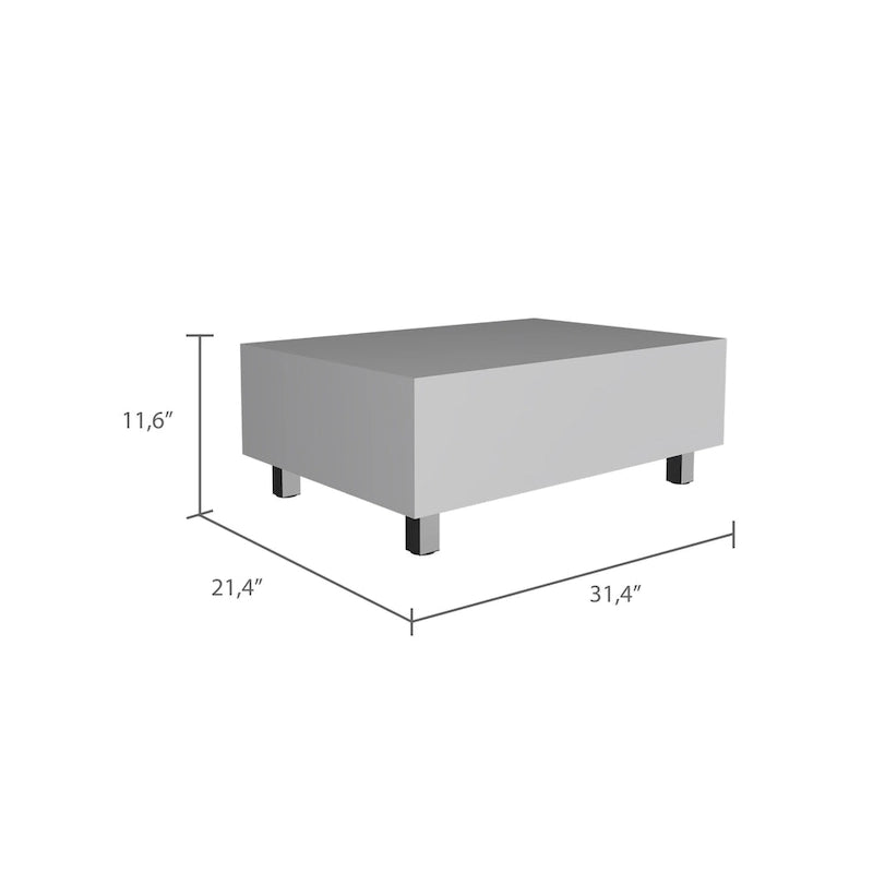 Table basse relevable Boston de FM Furniture avec compartiment de rangement dissimulé