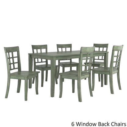 Ensemble de salle à manger rectangulaire Wilmington II 60 pouces, vert sauge antique, par iNSPIRE Q Classic