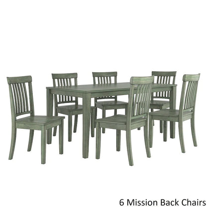 Ensemble de salle à manger rectangulaire Wilmington II 60 pouces, vert sauge antique, par iNSPIRE Q Classic