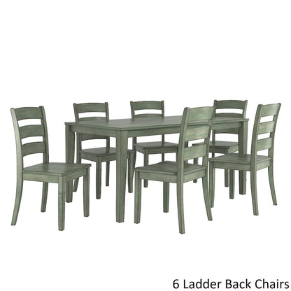 Ensemble de salle à manger rectangulaire Wilmington II 60 pouces, vert sauge antique, par iNSPIRE Q Classic